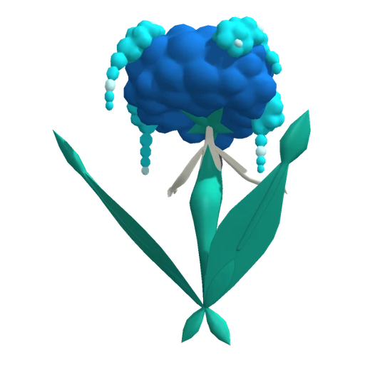 Florges Blue Flower, Back, in Pokémon Champions