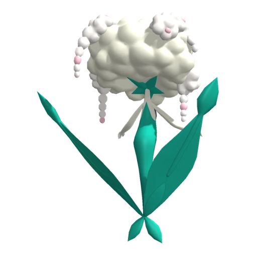 Florges White Flower, Back, in Pokémon Champions
