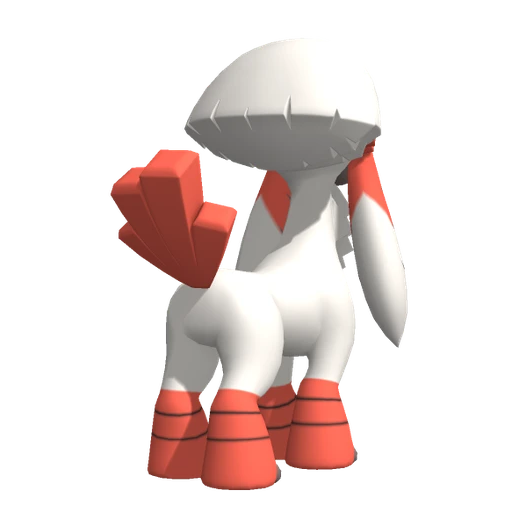 Furfrou Kabuki Trim, Back, in Pokémon Champions