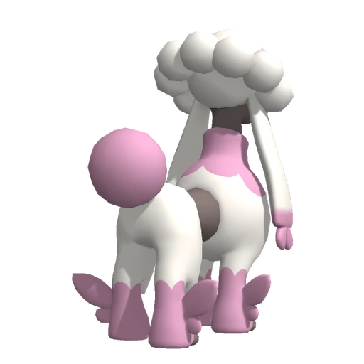 Furfrou Matron Trim, Back, in Pokémon Champions