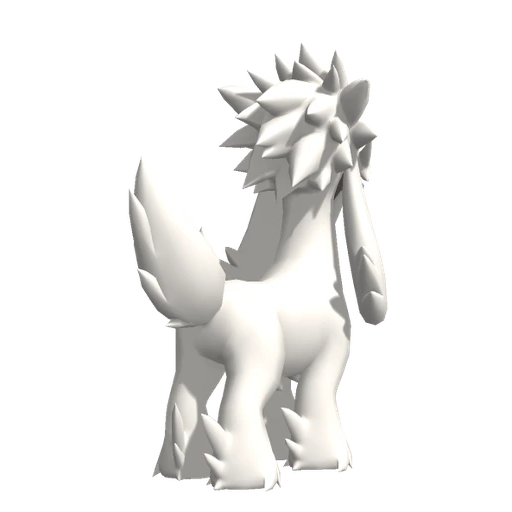 Furfrou Natural, Back, in Pokémon Champions