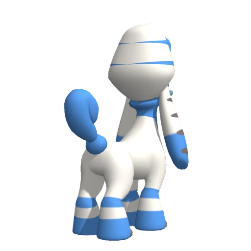 Furfrou Pharaoh Trim, Back, in Pokémon Champions
