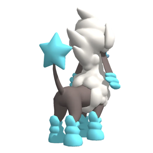 Furfrou Star Trim, Back, in Pokémon Champions