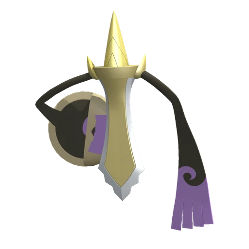 Aegislash Blade Forme, Back, in Pokémon Champions