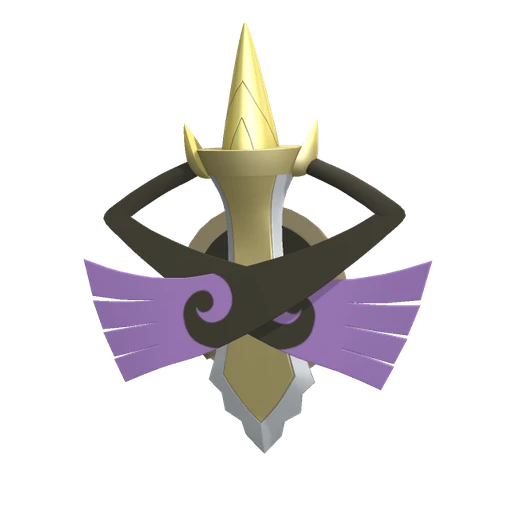 Aegislash Shield Forme, Back, in Pokémon Champions