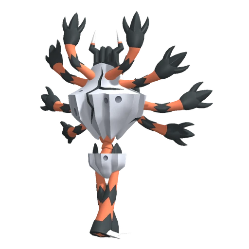 Barbaracle Mega, Back, in Pokémon Champions