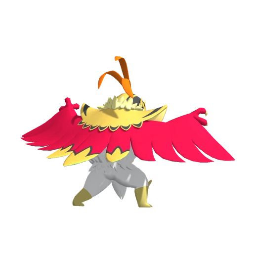 Hawlucha Mega, Back, in Pokémon Champions