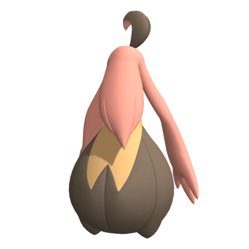 Gourgeist Small Size, Back, in Pokémon Champions