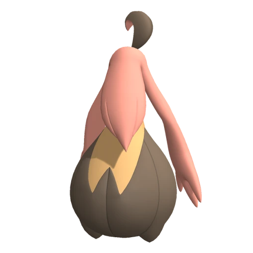Gourgeist Super Size, Back, in Pokémon Champions