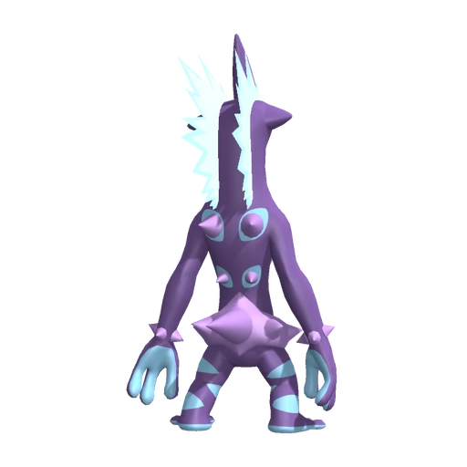 Toxtricity Low Key Form, Back, in Pokémon Champions