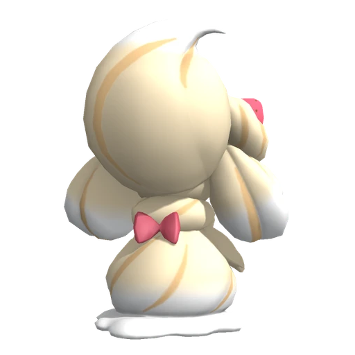 Alcremie Caramel Swirl Strawberry, Back, in Pokémon Champions
