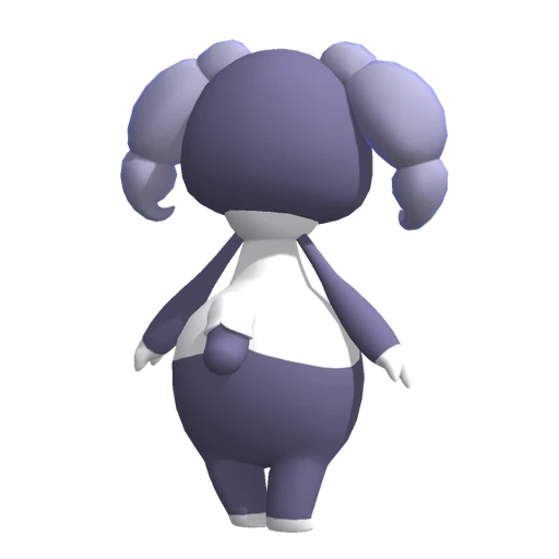 Indeedee Female, Back, in Pokémon Champions
