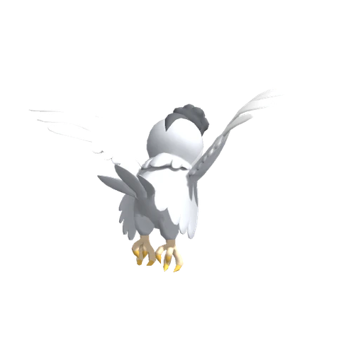 Squawkabilly White Plumage, Back, in Pokémon Champions