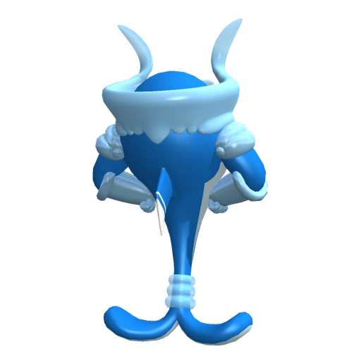 Palafin Hero Form, Back, in Pokémon Champions