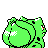 Bulbasaur, Back, in Crystal