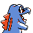 Totodile, Back, in Crystal