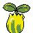 Sunkern, Back, in Crystal