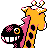 Girafarig, Back, in Crystal