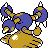 Hitmontop, Back, in Crystal