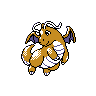 Dragonite, Front, in Crystal