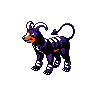 Houndoom, Front, in Crystal