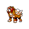 Entei, Front, in Crystal