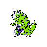 Tyranitar, Front, in Crystal