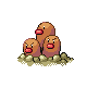 Dugtrio, Front, in Diamond & Pearl