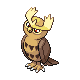 Noctowl, Front, in Diamond & Pearl