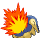 Cyndaquil, Back, in Diamond & Pearl