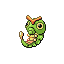 Caterpie, Front, in Emerald