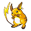Raichu, Front, in Emerald