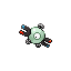 Magnemite, Front, in Emerald