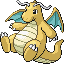 Dragonite, Front, in Emerald
