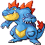 Feraligatr, Front, in Emerald