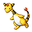 Ampharos, Front, in Emerald