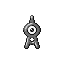 Unown A, Front, in Emerald