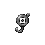 Unown J, Front, in Emerald