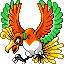 Ho-Oh, Front, in Emerald