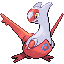 Latias, Front, in Emerald