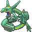 Rayquaza, Front, in Emerald