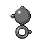 Unown B, Back, in Emerald