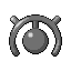 Unown M, Back, in Emerald