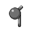 Unown P, Back, in Emerald