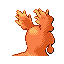 Slugma, Back, in Emerald