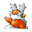Delibird, Back, in Emerald