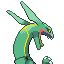 Rayquaza, Back, in Emerald