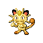 Meowth, Front, in FireRed & LeafGreen