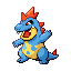 Croconaw, Front, in FireRed & LeafGreen