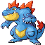 Feraligatr, Front, in FireRed & LeafGreen